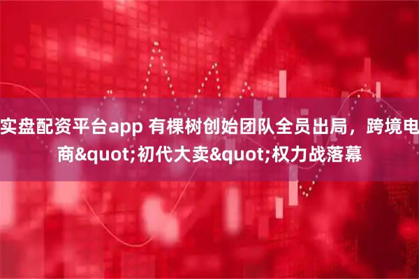 实盘配资平台app 有棵树创始团队全员出局，跨境电商&quot;初代大卖&quot;权力战落幕