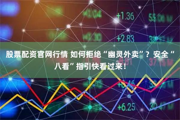 股票配资官网行情 如何拒绝“幽灵外卖”？安全“八看”指引快看过来！